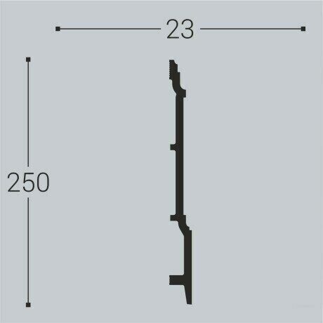 Плинтус напольный  XPS П 17 (250х23)